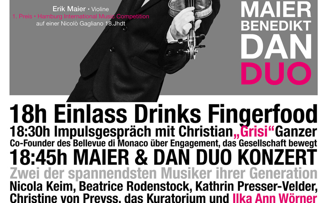 Gesellschaft macht Schule in der Seidlvilla: Konzerthighlight! Sonntag, 18. Oktober